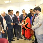 Speaker given crest to Dr Momen